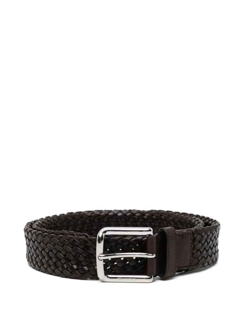 Black Woven Buckle Belt 1