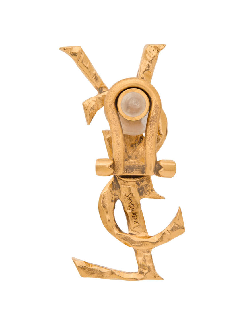 Golden Logo Stud Single Earing 2