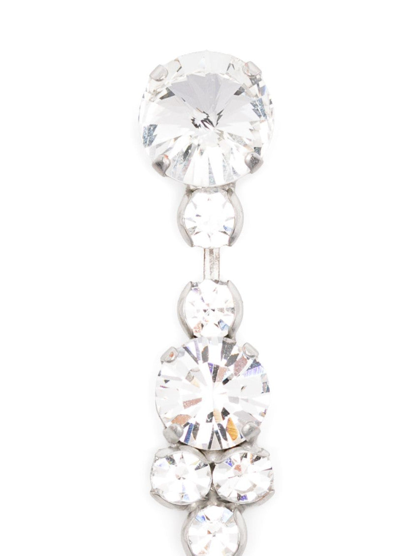 Silver Crystal Dangler Earrings 2
