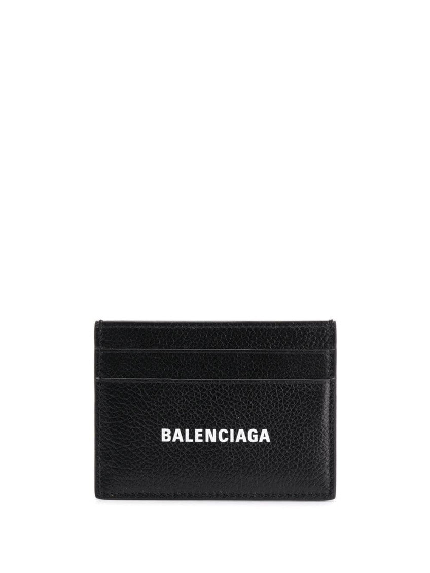 Black Contrasting Logo Print Card Holder 5