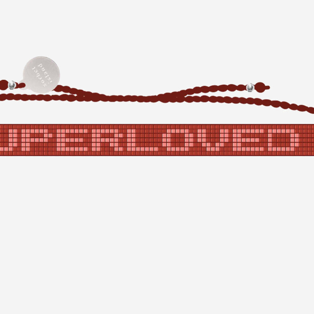 Red Superloved Glass Bead Bracelet 2