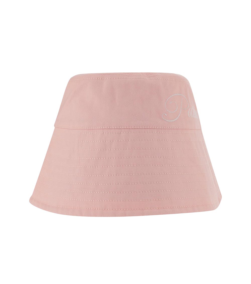 Light Pink Logo-embroidered Bucket Hat 1