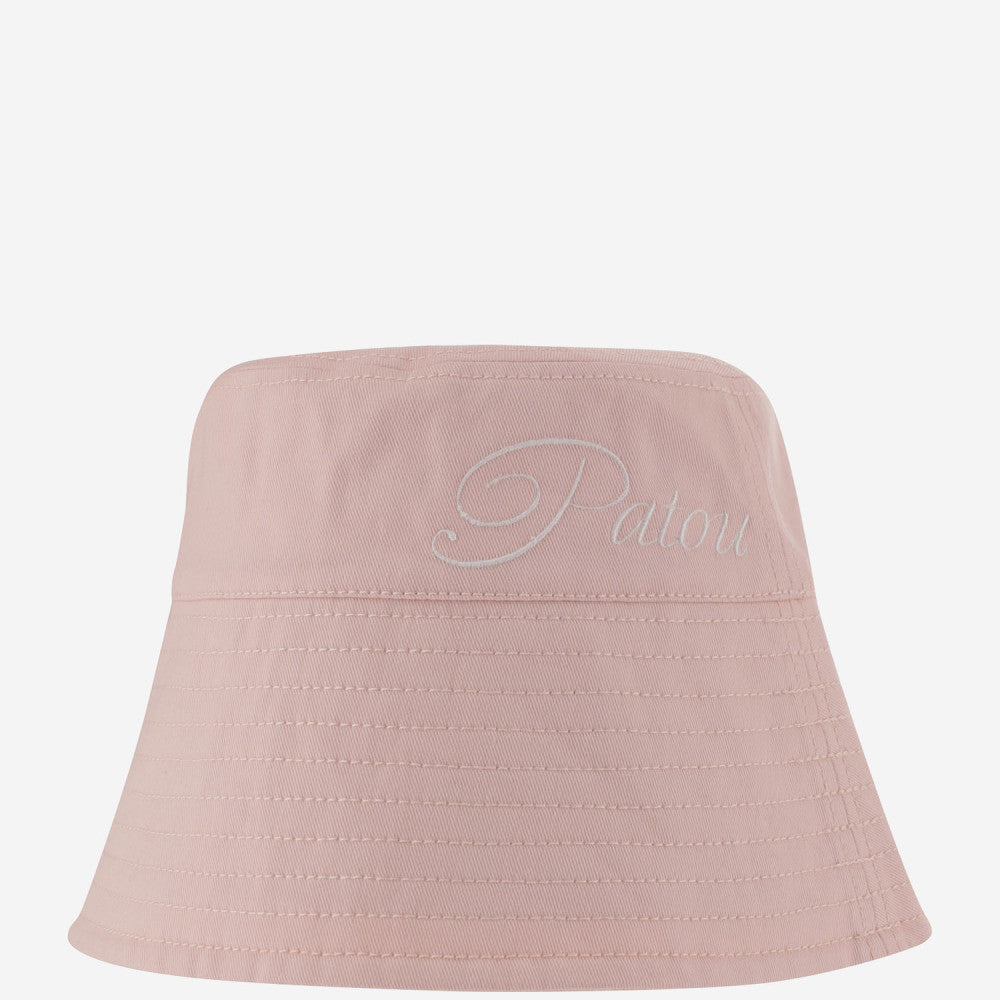 Light Pink Logo-embroidered Bucket Hat 2