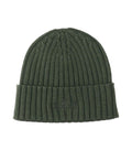 Green Logo Ribbed Beanie Hat 1