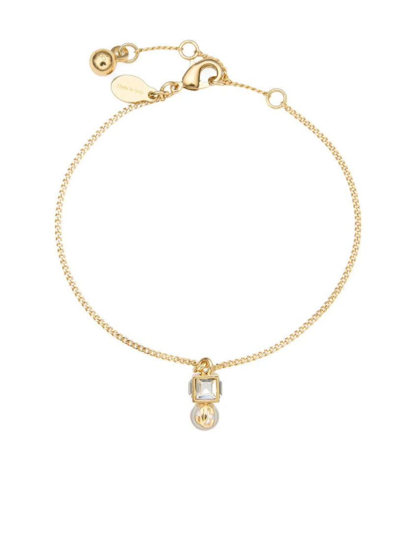 Golden Pearl Chain Bracelet 1