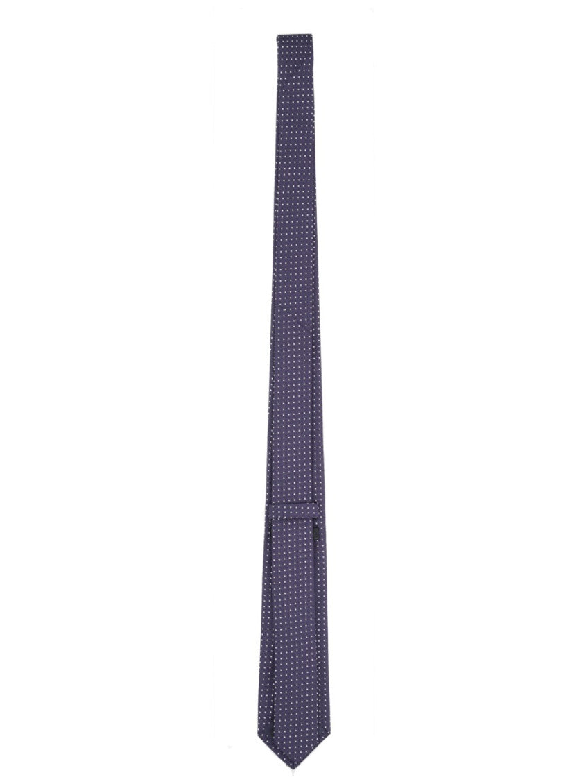 Blue Silk Printed Tie 2
