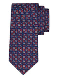 Navy Blue Gancini Logo Tie 1