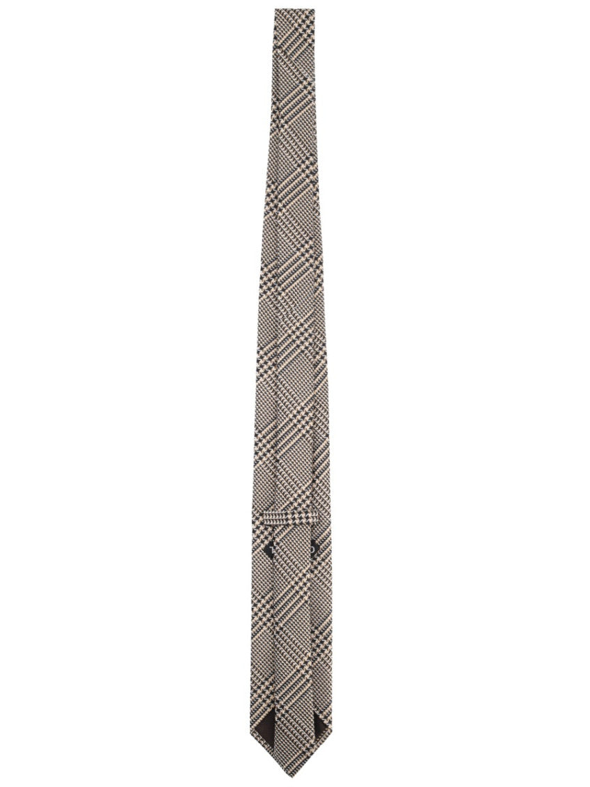 Brown Houndstooth Tie 2