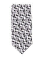Black & White Printed Tie 1