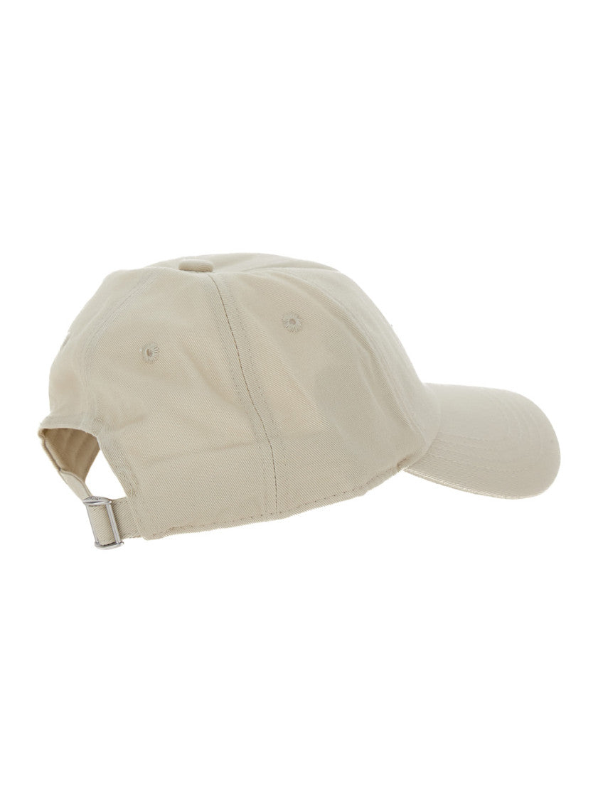 Beige 'La Casquette Slogan' Baseball Cap 2