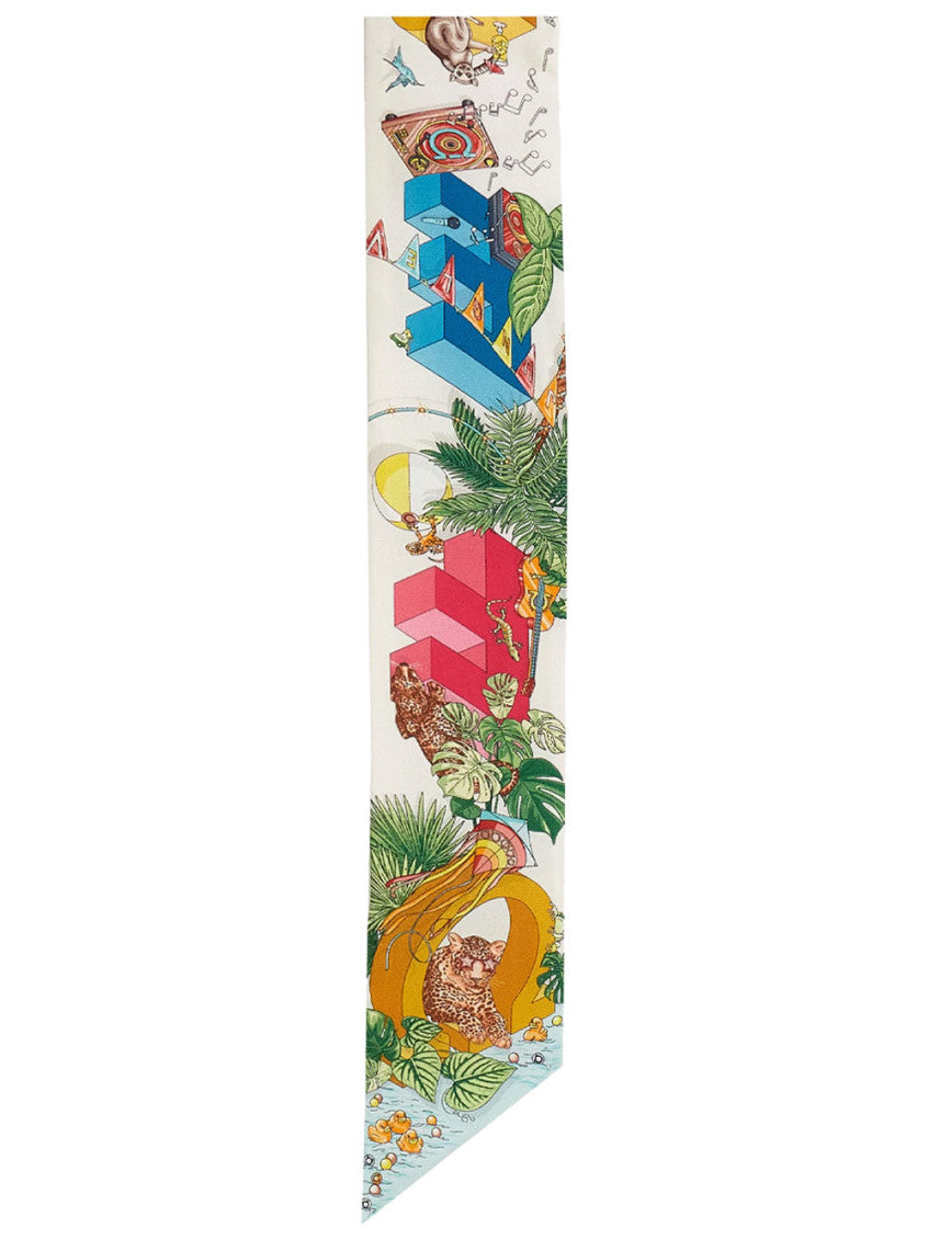 Multicolor Printed Bandana Scarf 3