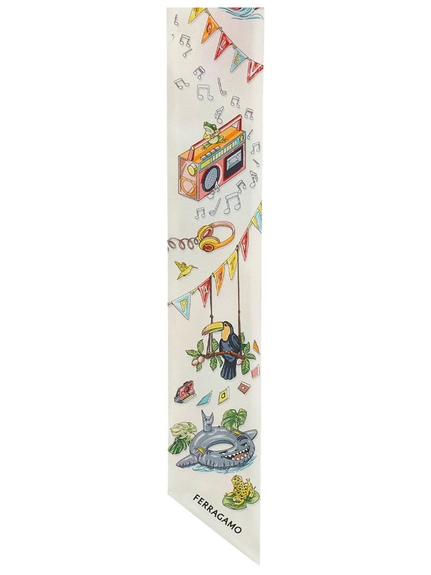 Multicolor Printed Bandana Scarf 4