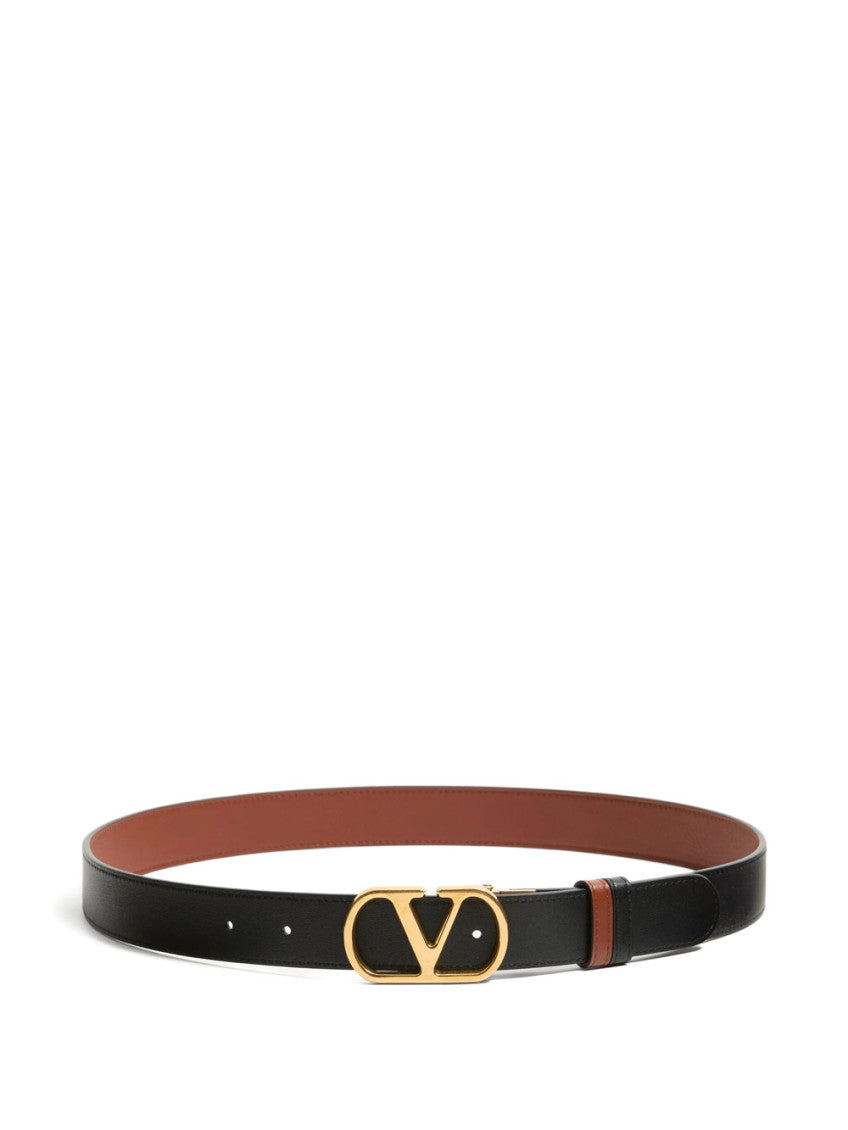 Black Logo Buckle Belt 1