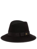 Black VLogo Fedora Hat 1