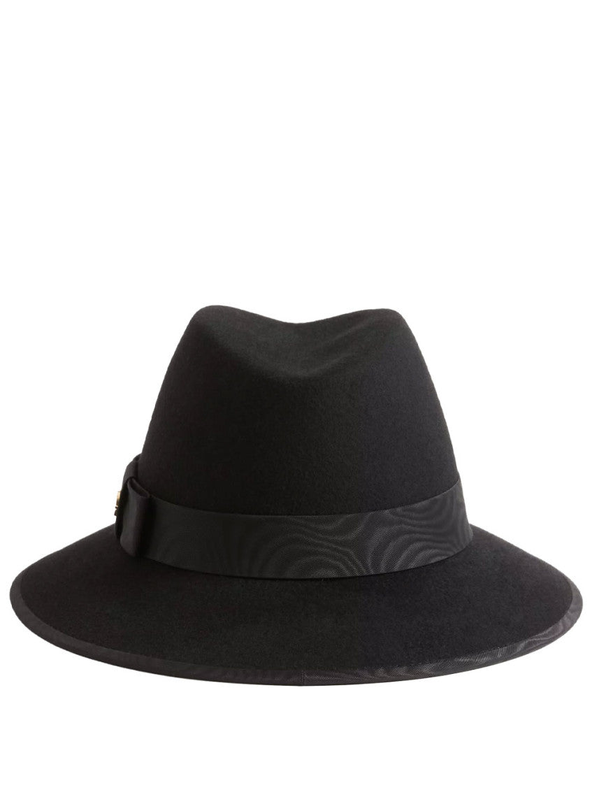 Black VLogo Fedora Hat 3