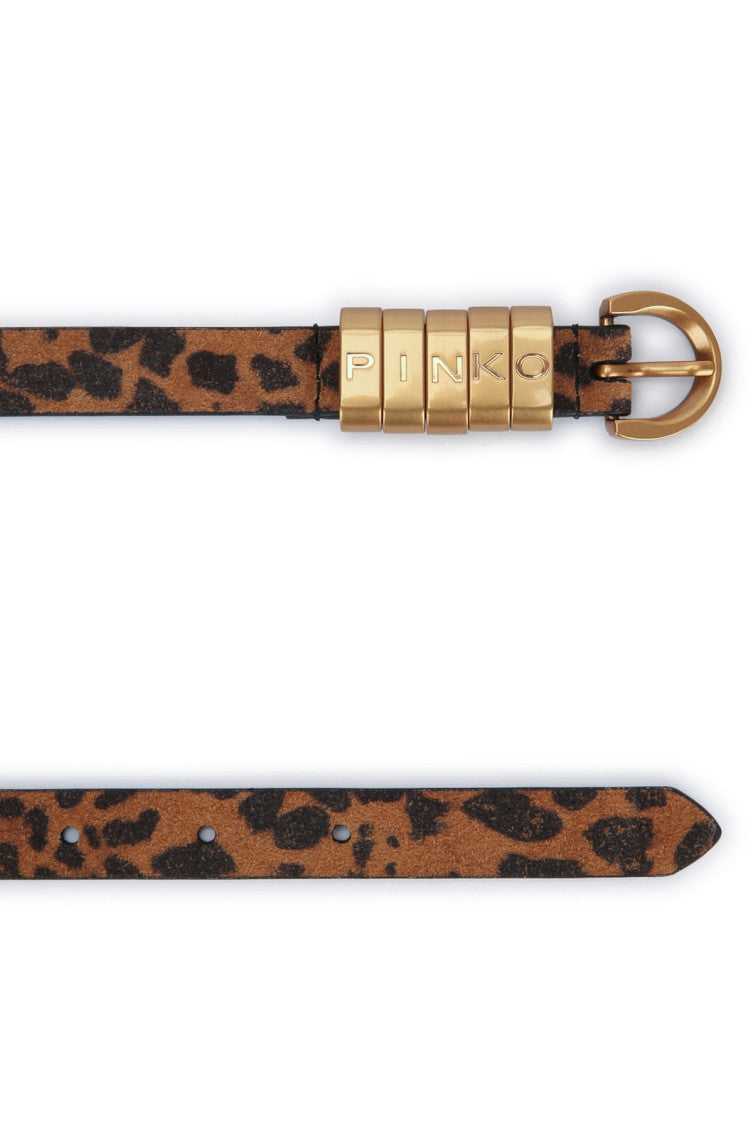Brown Animal Print Belt 2