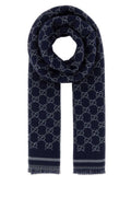 Dark Blue GG Logo Scarf 1