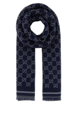 Dark Blue GG Logo Scarf 1