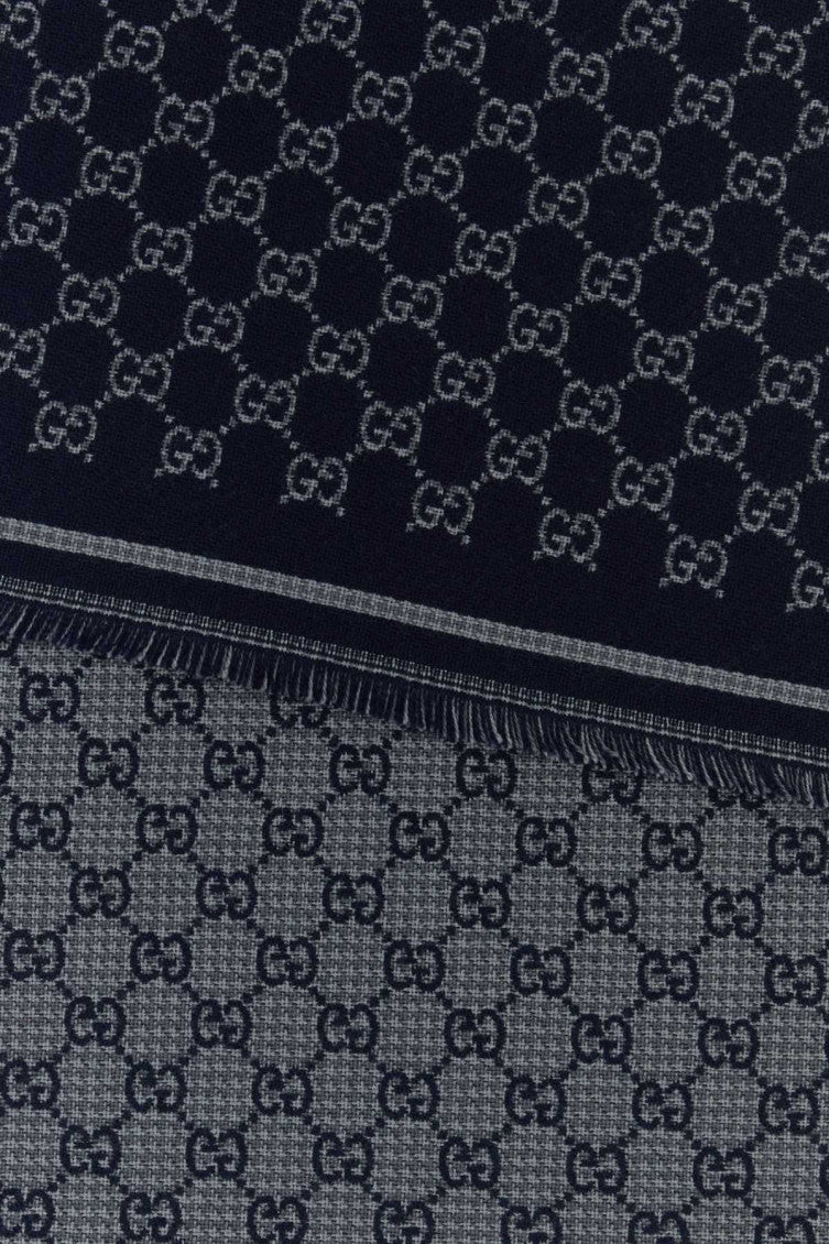 Dark Blue GG Logo Scarf 2