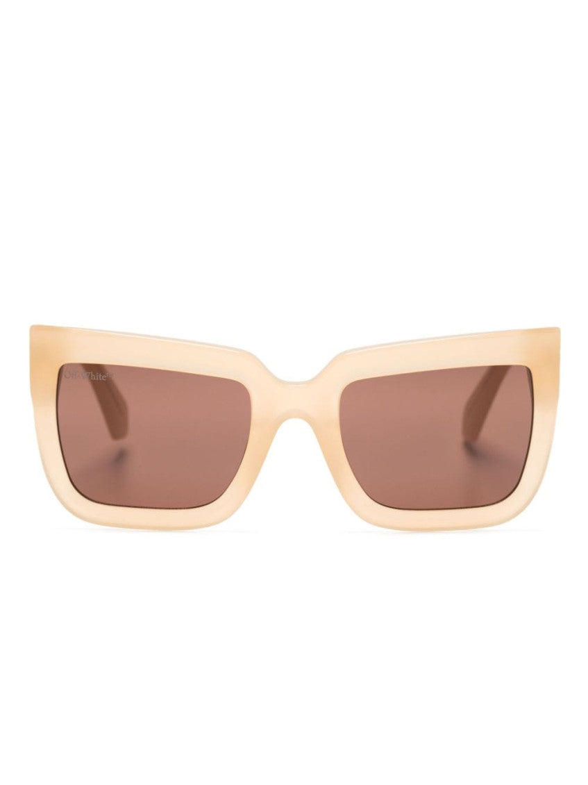 Light Brown Square Sunglasses 1