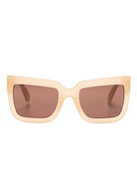 Light Brown Square Sunglasses 1