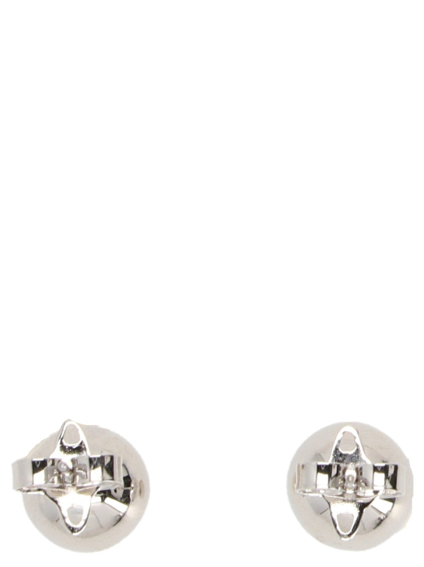 Silver Beatles Stud Earrings 2