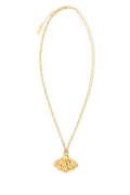 Golden Mirror Pendant Necklace 1