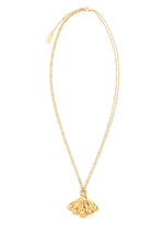 Golden Mirror Pendant Necklace 1