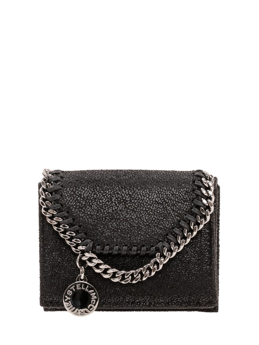 Black Textured Trifold Wallet 1