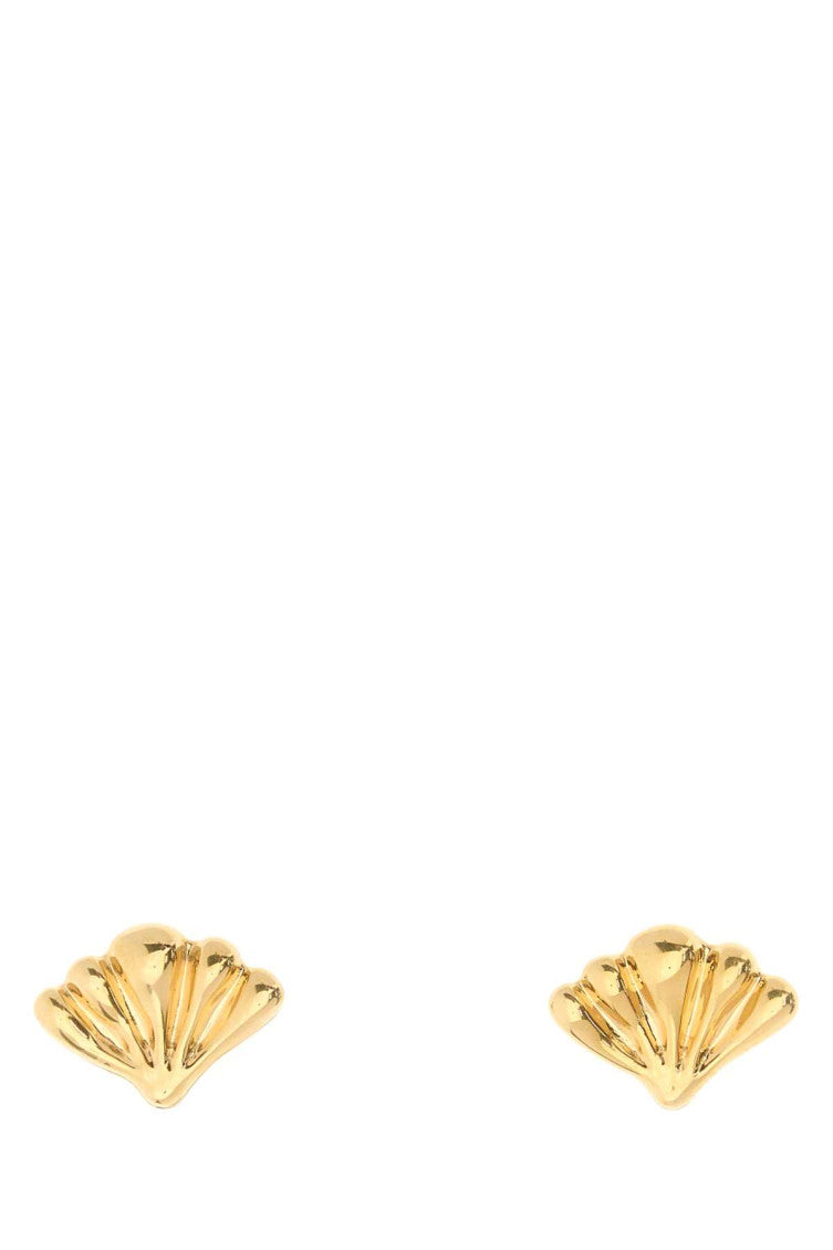 Gold Mirror Stud Earrings 1