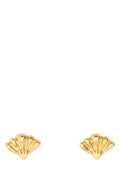 Gold Mirror Stud Earrings 1