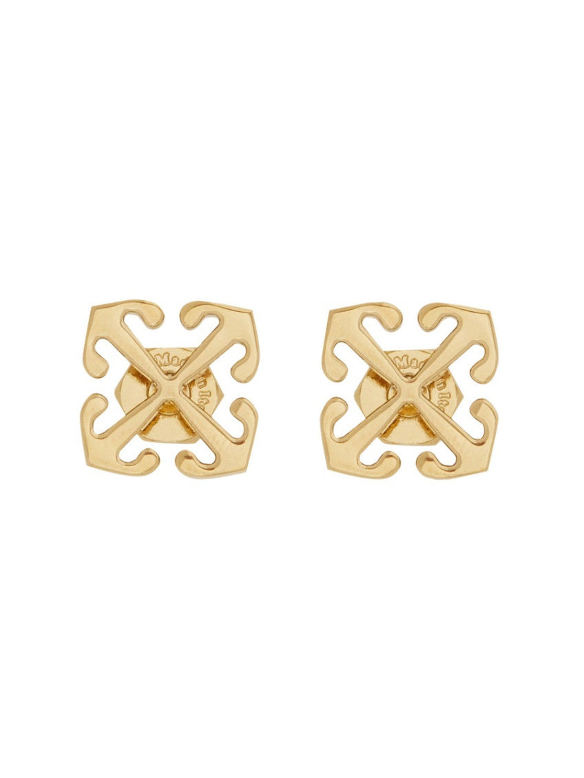 Gold Arrow Stud Earrings 2