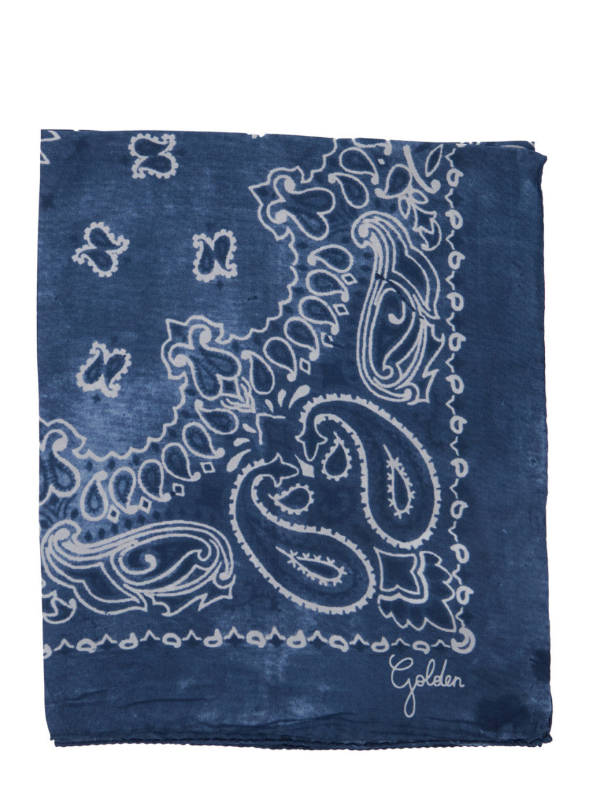 Blue Printed Scarf 1