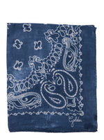 Blue Printed Scarf 1