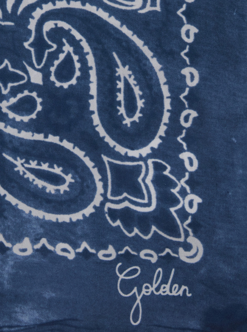 Blue Printed Scarf 3