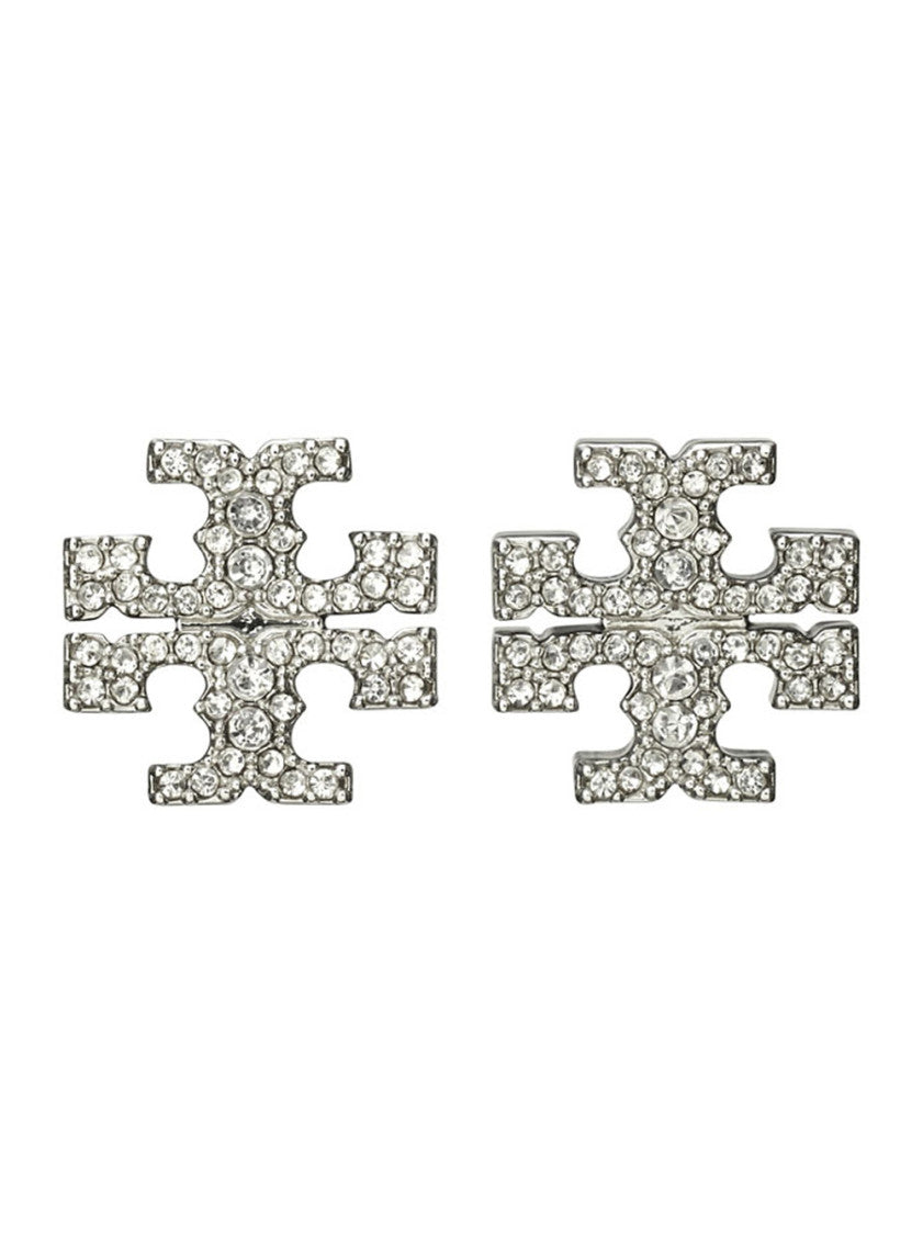 Silver Crystal Stud Earrings 1