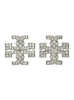 Silver Crystal Stud Earrings 1