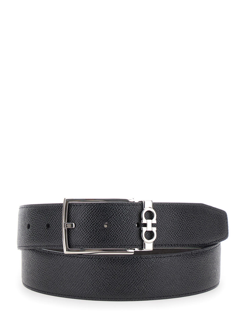 Black Reversible Buckle Belt 1