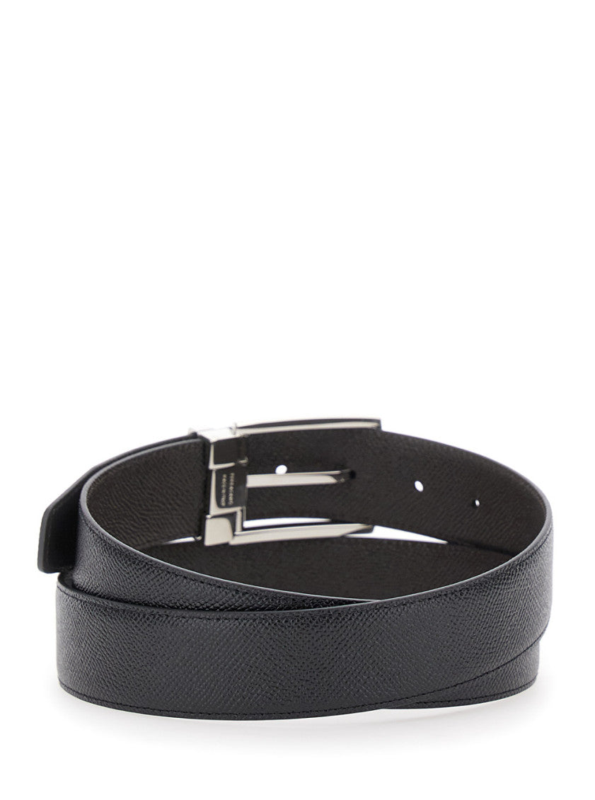 Black Reversible Buckle Belt 2