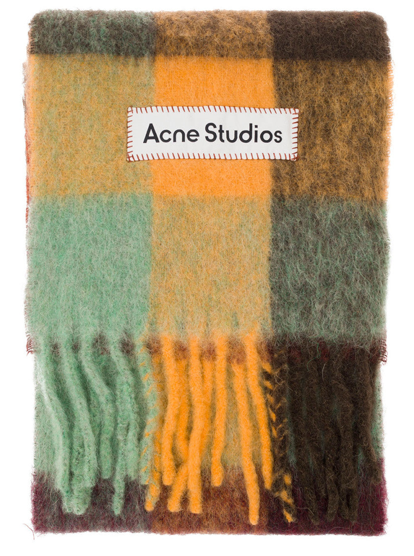 Multicolor Check Logo Scarf 1