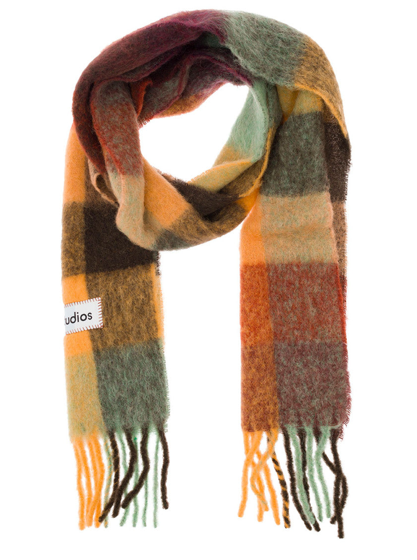 Multicolor Check Logo Scarf 2