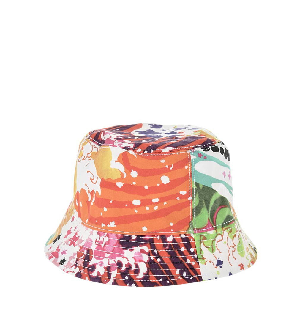 Multicolor Printed Bucket Hat 1