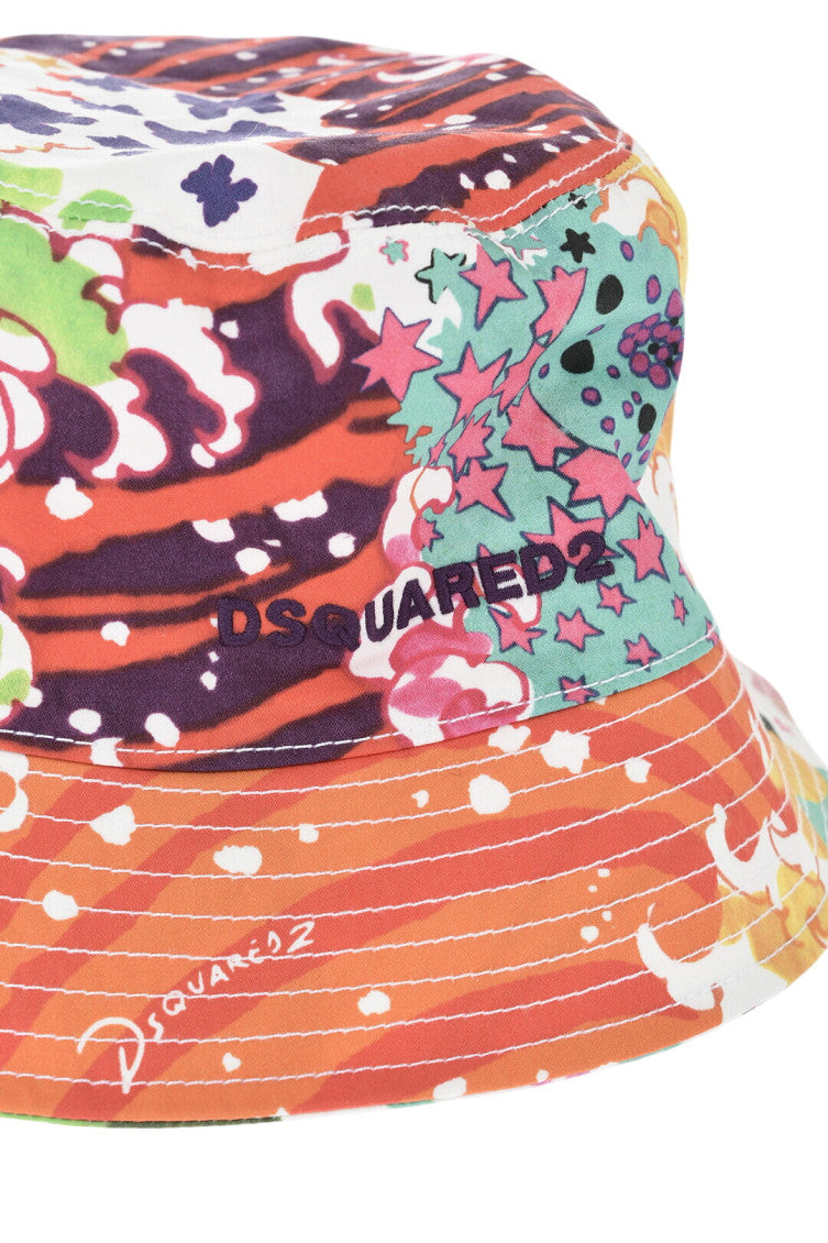Multicolor Printed Bucket Hat 2