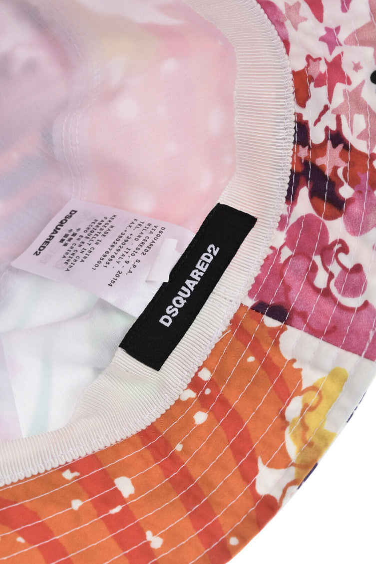 Multicolor Printed Bucket Hat 3
