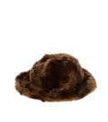 Brown Logo Fur Bucket Hat 1