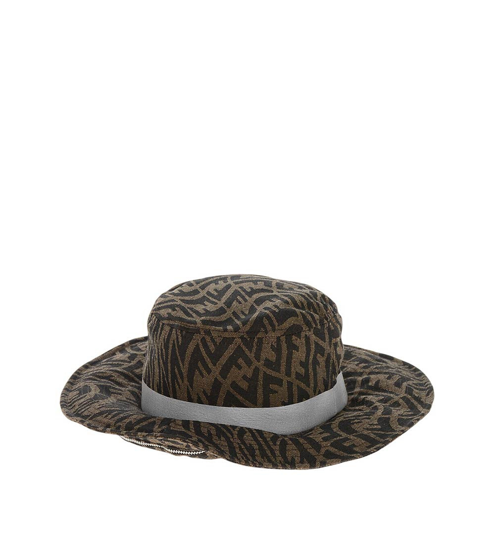 Brown Signature Logo Bucket Hat 1