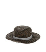 Brown Signature Logo Bucket Hat 1