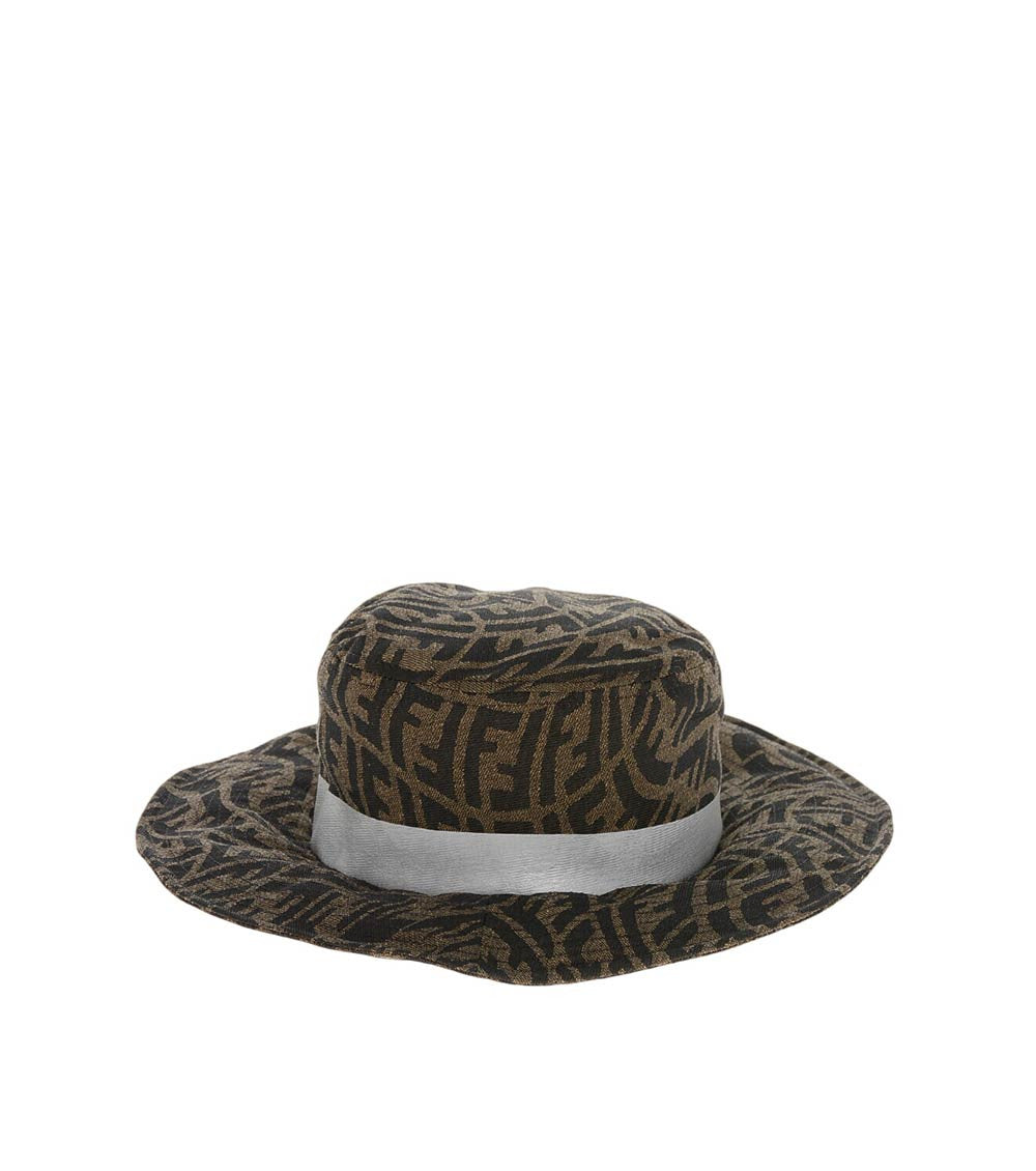 Brown Signature Logo Bucket Hat 2