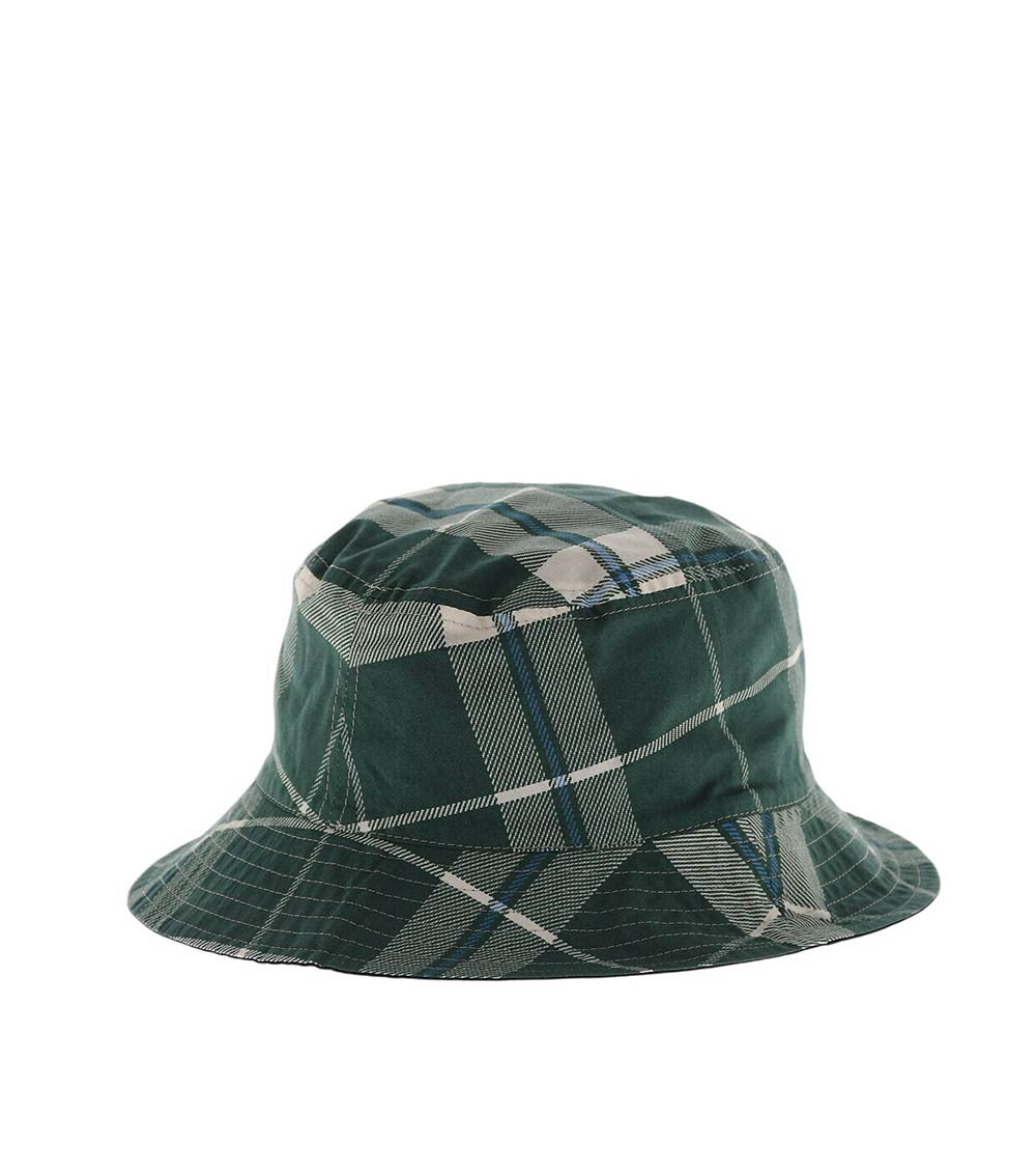 Dark Green Plaid Bucket Hat 2