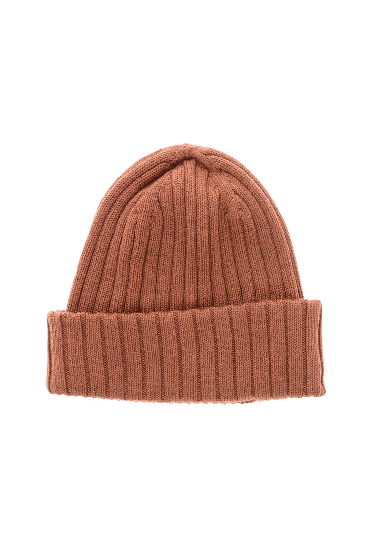 Orange Ribbed Logo Beanie Cap 3